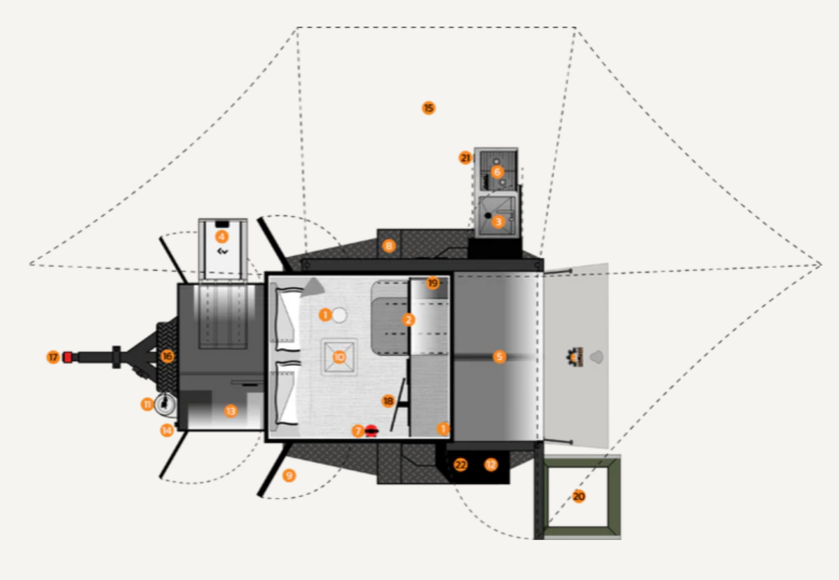 2025 EXPEDITION 3.0 MIDNIGHT SPECIAL EDITION OVERLAND TRAILER (#S110 3064)