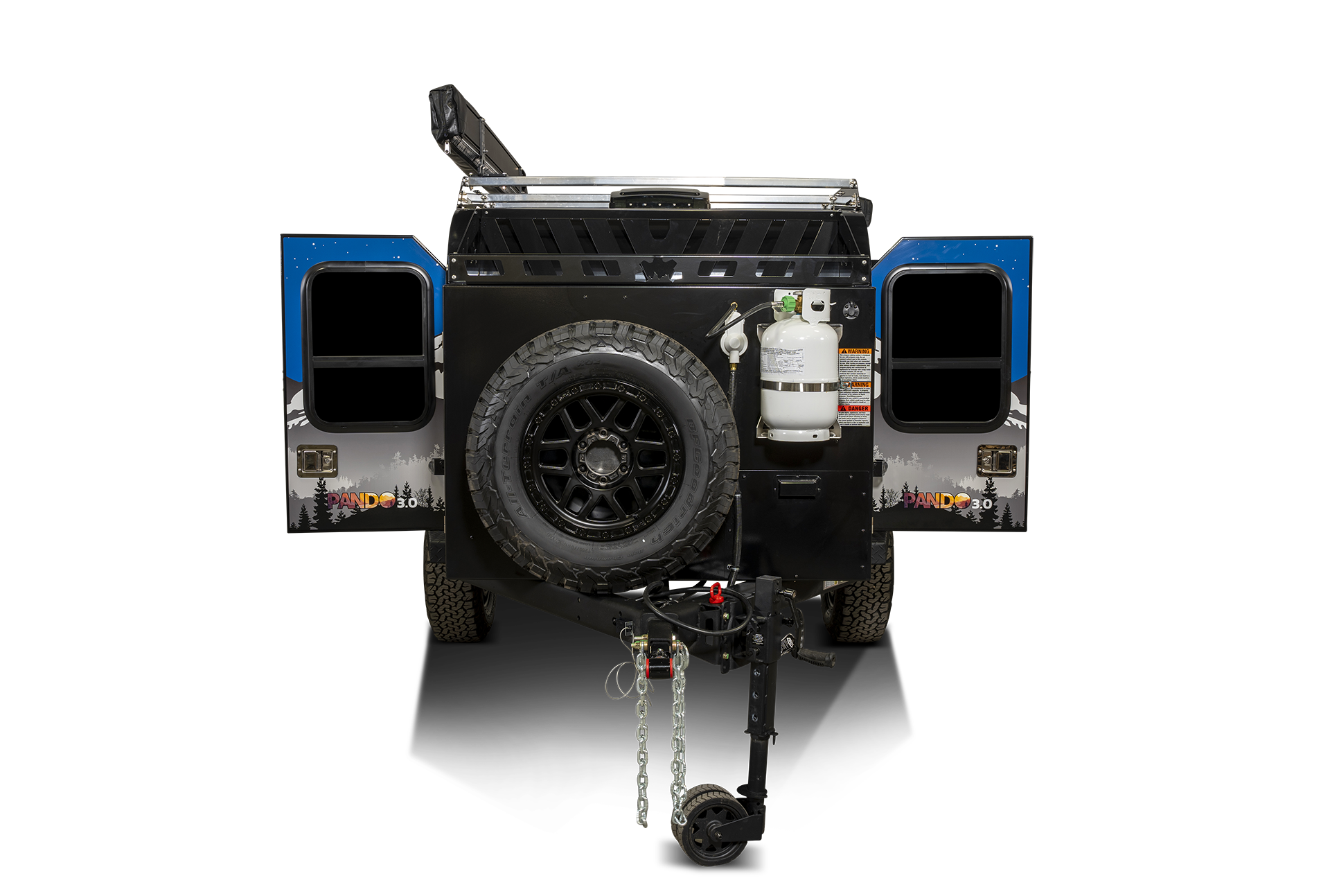 2025 PANDO 3.0 MIDNIGHT LIMITED EDITION TRIM OFF-ROAD TEARDROP TRAILER (#S110 3012)