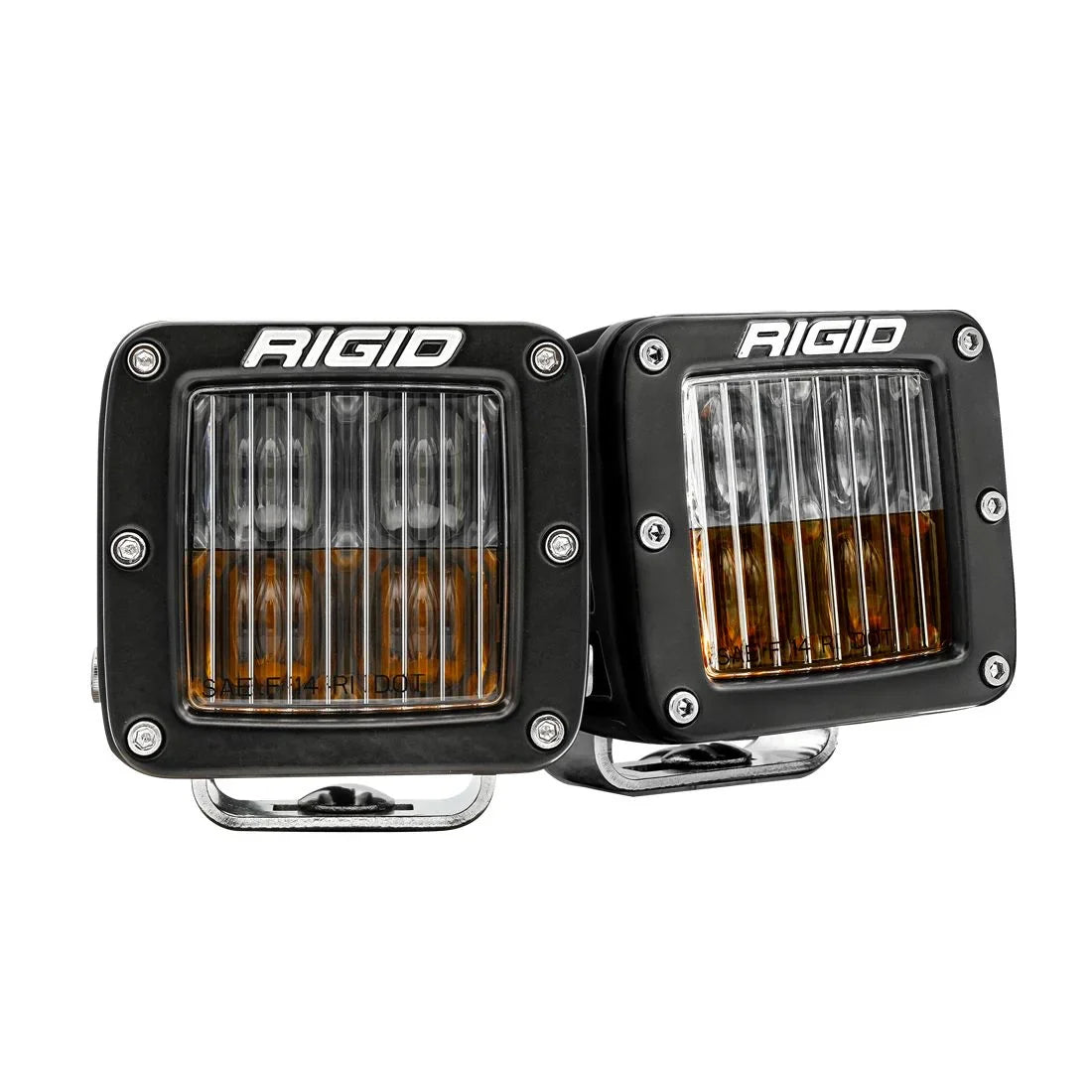 Rigid D-Series SAE Fog Light - Yellow/White (Pair)