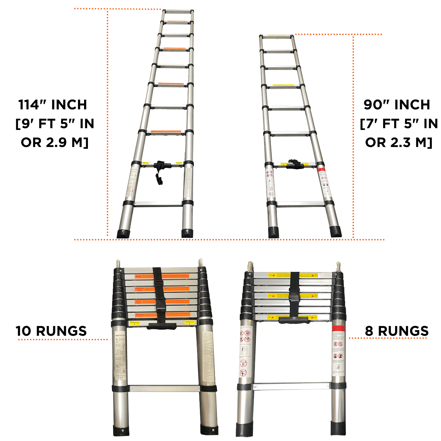 23ZERO Telescoping Aluminum Ladder