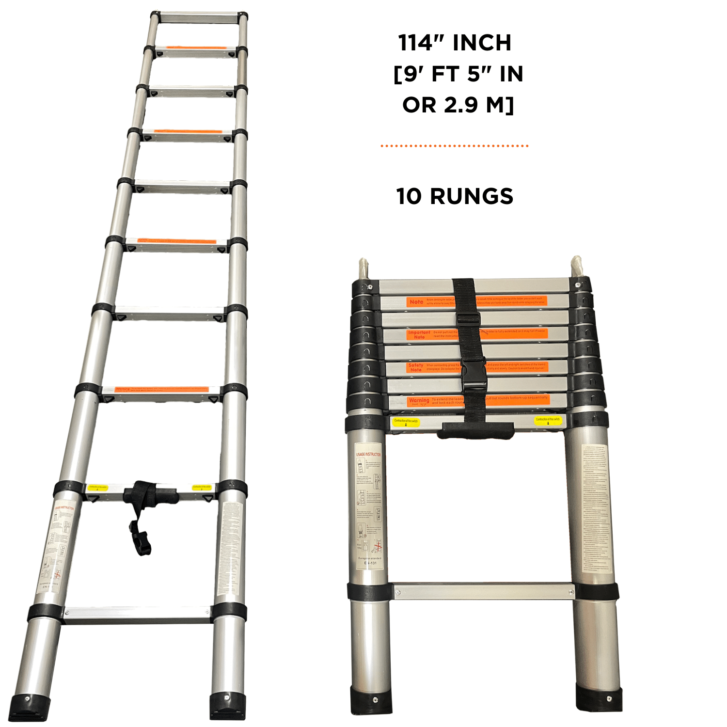 23ZERO Telescoping Aluminum Ladder