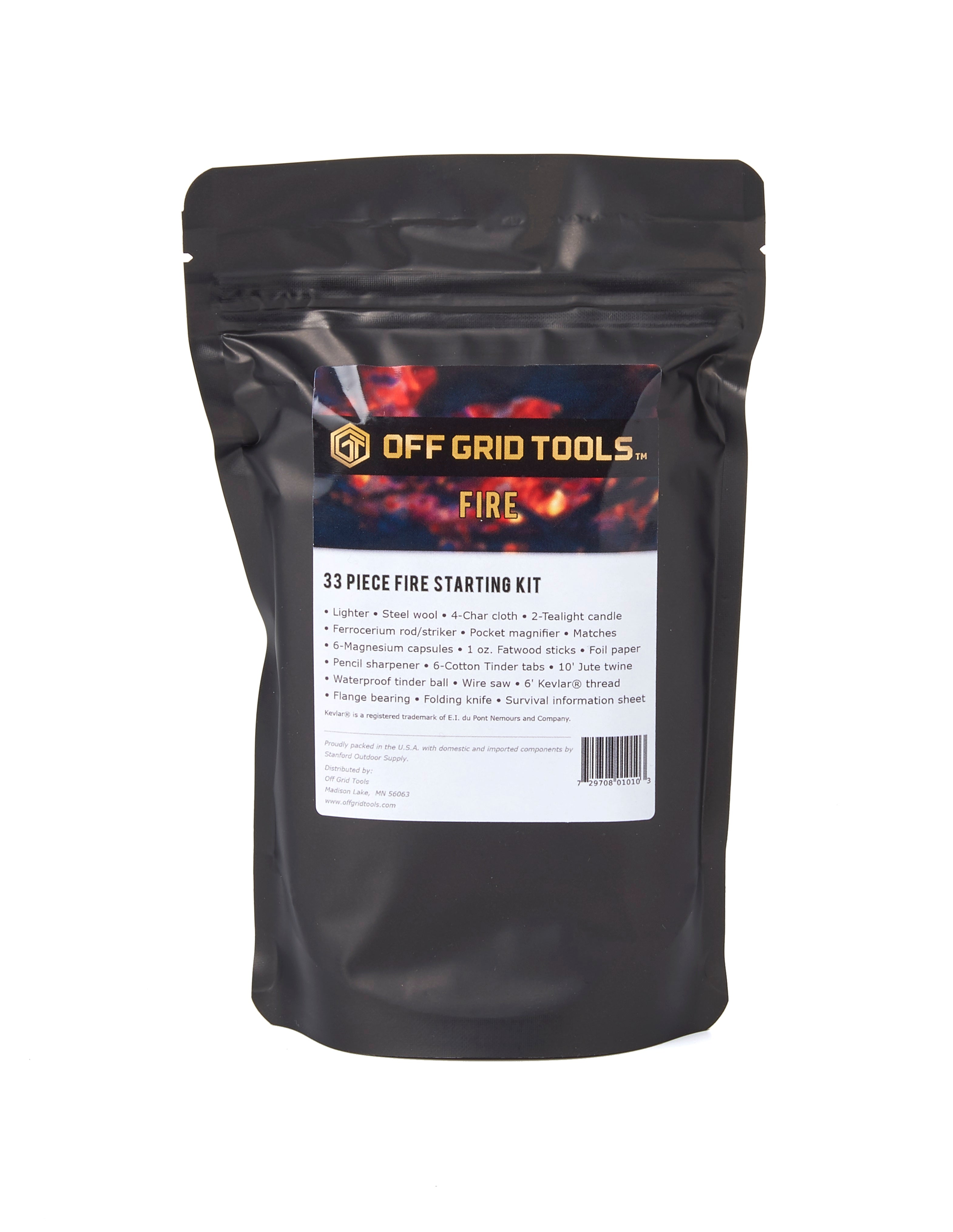 Off Grid Tools 33 Piece Fire Starting Kit